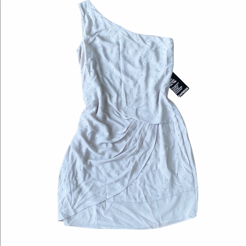 NWT EXPRESS One Shoulder Studded Dress